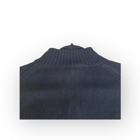 new Cruciani 𖦹 Luxury Fine Knit Zip Cardigan Sweater 𖦹 Black 𖦹 Made in Italy - Picture 10 of 16